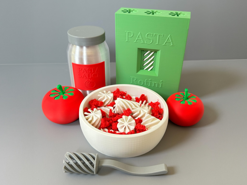 Pasta Playset: Pasta Box, Noodles, Bowl & Fork