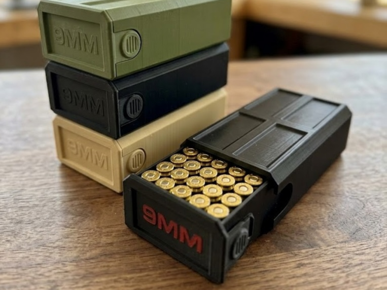 Stackable 9mm Cartridge Box
