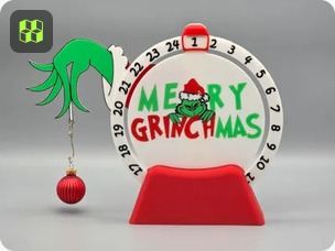 Merry Grinchmas Countdown Wheel